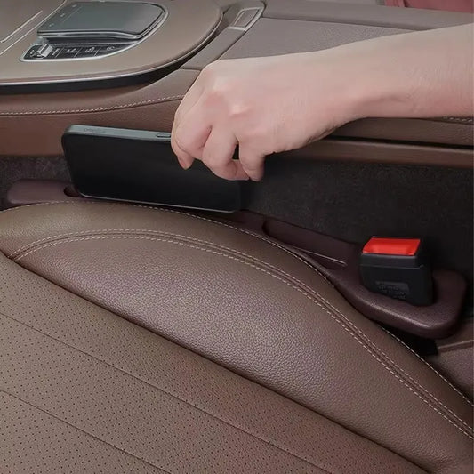 2Pcs Car Seat Gap Filler Seat Crevice Storage Box Bag Between Seats Console Organizer Decoration Interior Auto Accessories