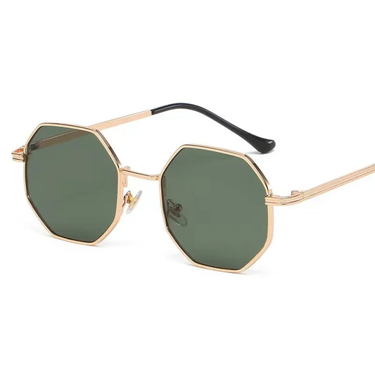 Fashion Retro Sunglasses Classic Metal Polygonal Sunglasses Sunglasses Octagon Glasses