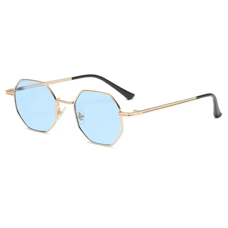 Fashion Retro Sunglasses Classic Metal Polygonal Sunglasses Sunglasses Octagon Glasses