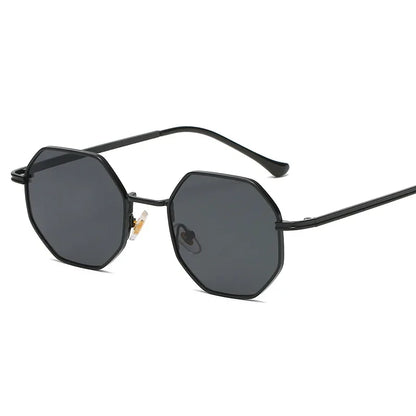 Fashion Retro Sunglasses Classic Metal Polygonal Sunglasses Sunglasses Octagon Glasses